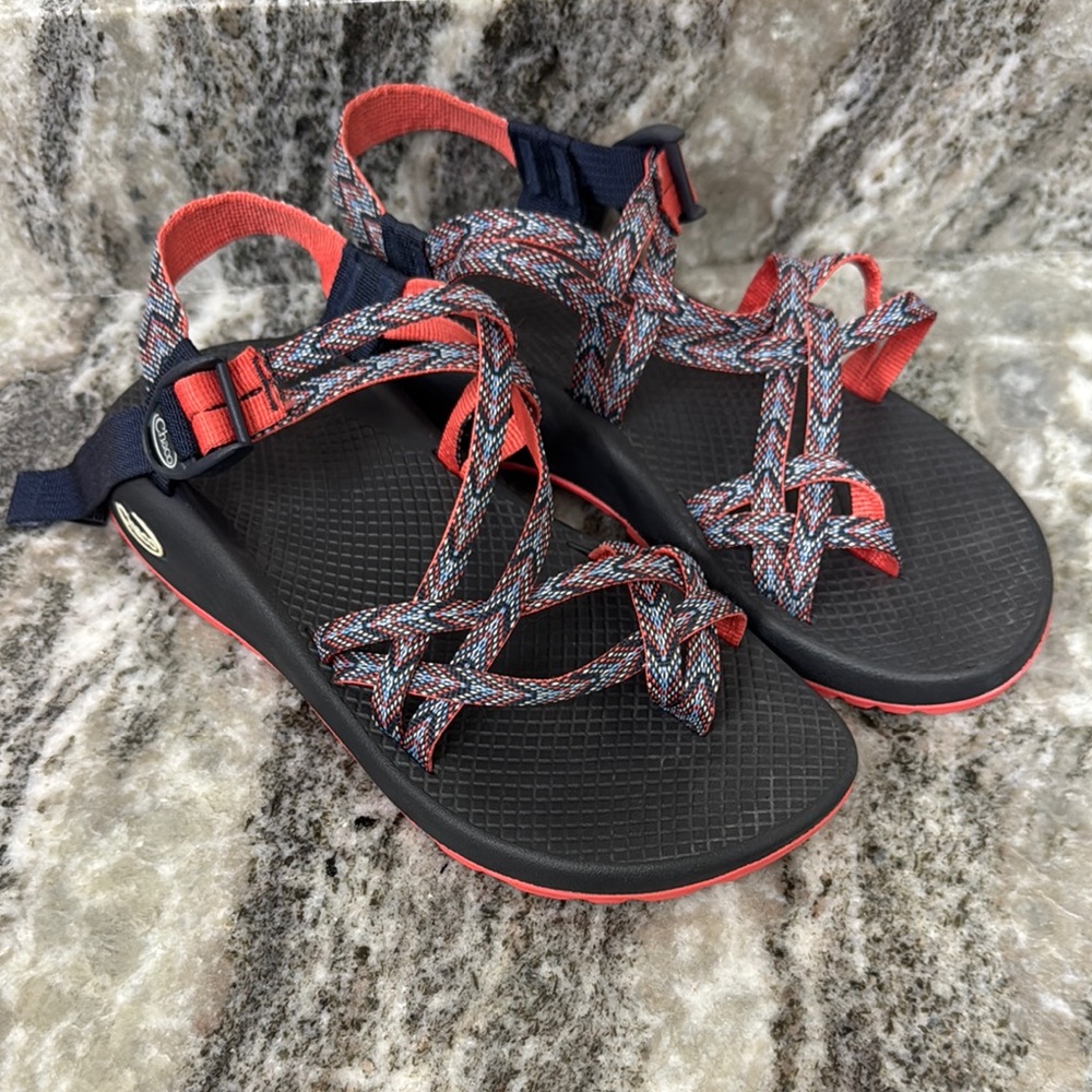 Chaco Women's Sandals - Red and Blue